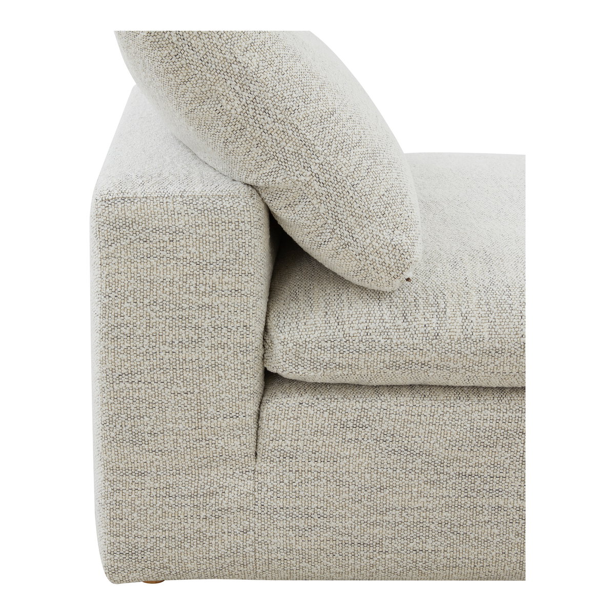 Clay Slipper Chair Coastside Sand, Accent Chair by Moe's Home, 44.5" width x 32.7" height x 44.5" depth View 5