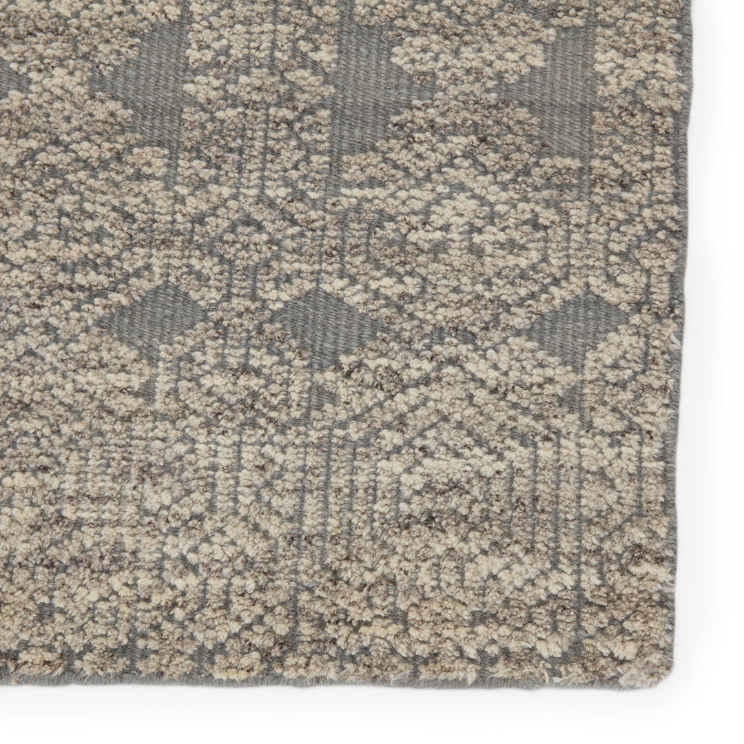 Jaipur Living Abelle Hand-Knotted Medallion Gray/ White Area Rug 6'X9' large image 