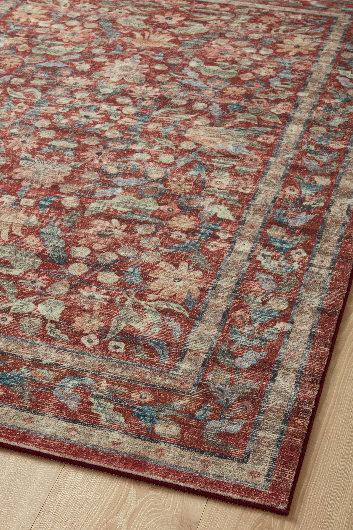 Rifle Paper Co. x Loloi Courtyard Rug, 5' length x 7'6" width View 9