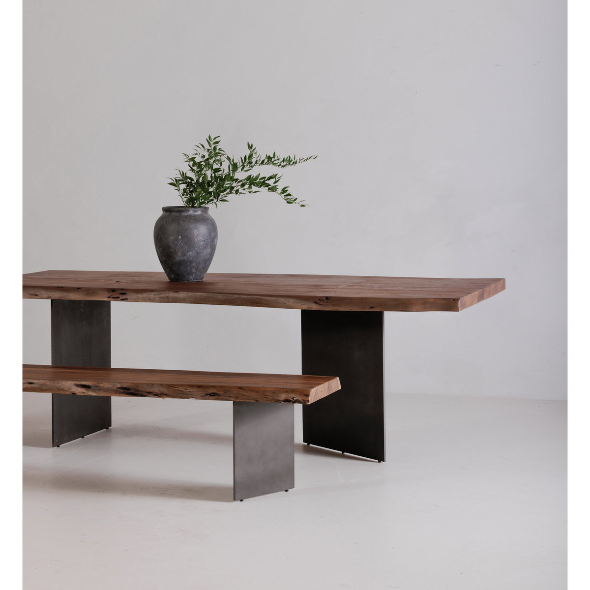 Howell Dining Table Natural, by Moe's Home, 94" width x 30.5" height x 38" depth View 4