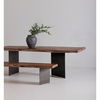 Howell Dining Table Natural, by Moe's Home, 94" width x 30.5" height x 38" depth thumbnail 4