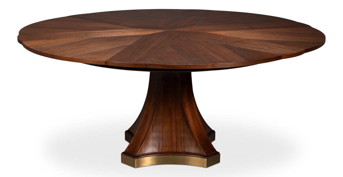 Chelsea Jupe Dining Table, by Sarreid, 4'7" length x 4'7" width x 2'6" height View 12