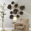 Two Wood Wall Décor In Mocha Set/3, Sculptural Wall Art by Uttermost, 16" width x 16" height x 7" depth thumbnail 2