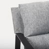 Guilia Castlerock Gray With Metal Frame Sling Accent Chair, by Mercana, 26.77" length x 34.88" width x 29.96" height thumbnail 12