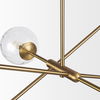 Britton Gold Metal with Clear Glass Globes 6-Light Chandelier thumbnail 10