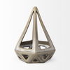 Hood  Bronze Geometric Ceramic Object, Decorative Object by Mercana, 7.68" length x 7.68" width x 9.45" height thumbnail 4