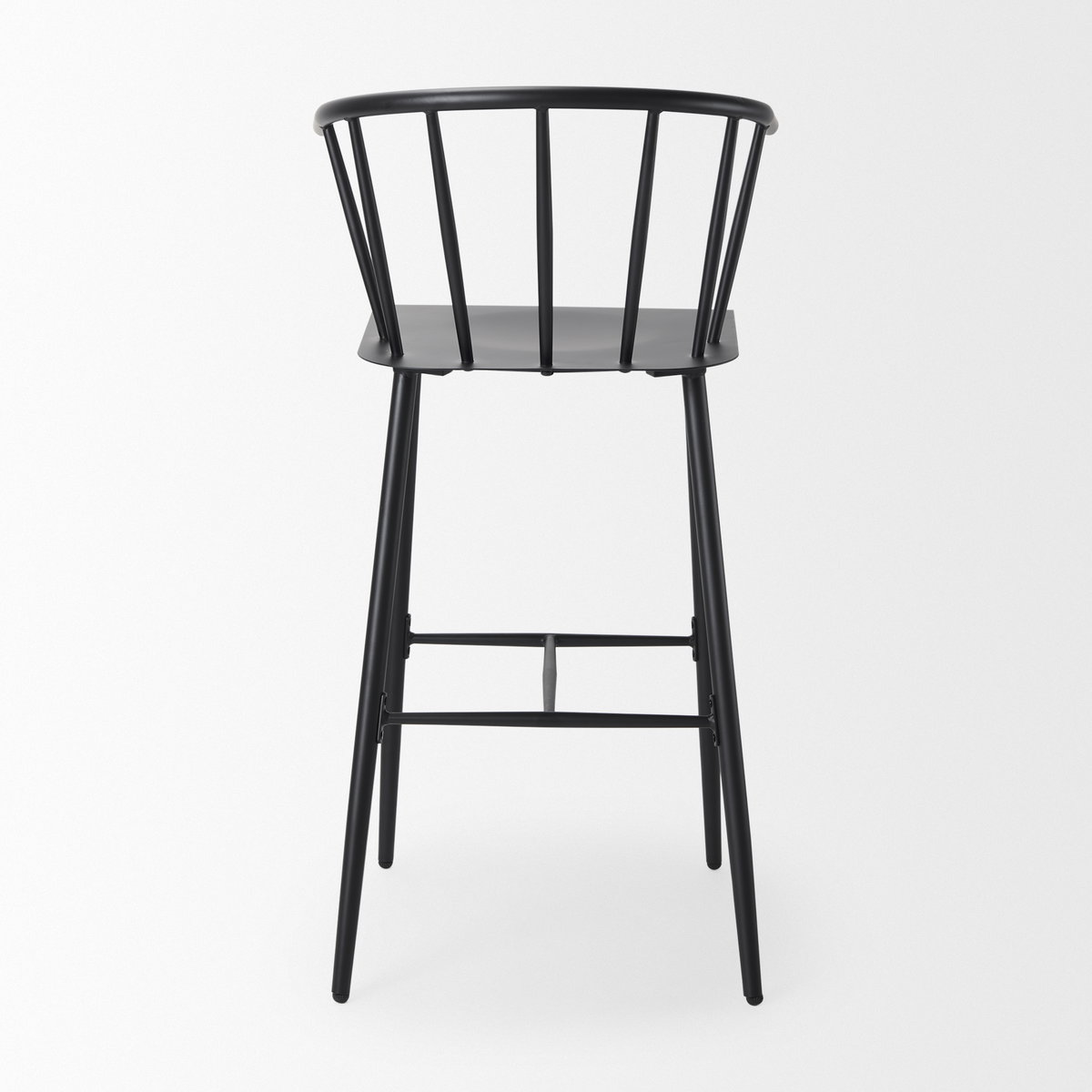 Colin Backless 42.1in Seat Counter Stool | Black Metal with Arm, Counter & Bar Stool by Mercana, 21" length x 22.8" width x 42.13" height View 5