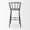 Colin Backless 42.1in Seat Counter Stool | Black Metal with Arm, Counter & Bar Stool by Mercana, 21" length x 22.8" width x 42.13" height thumbnail 5