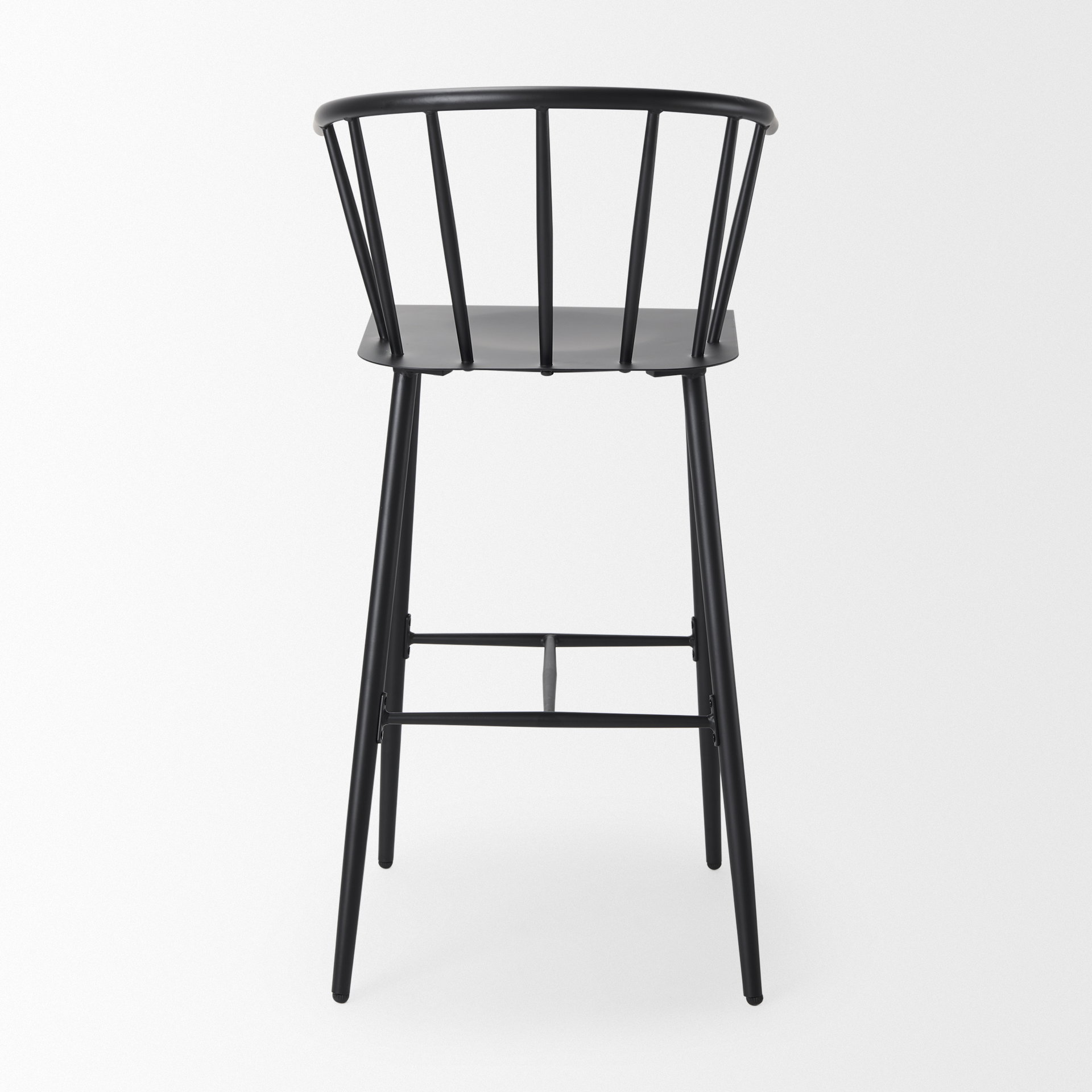 Colin Black Metal Bar Stool, Counter & Bar Stool by Mercana, 21" length x 22.8" width x 42.13" height View 5