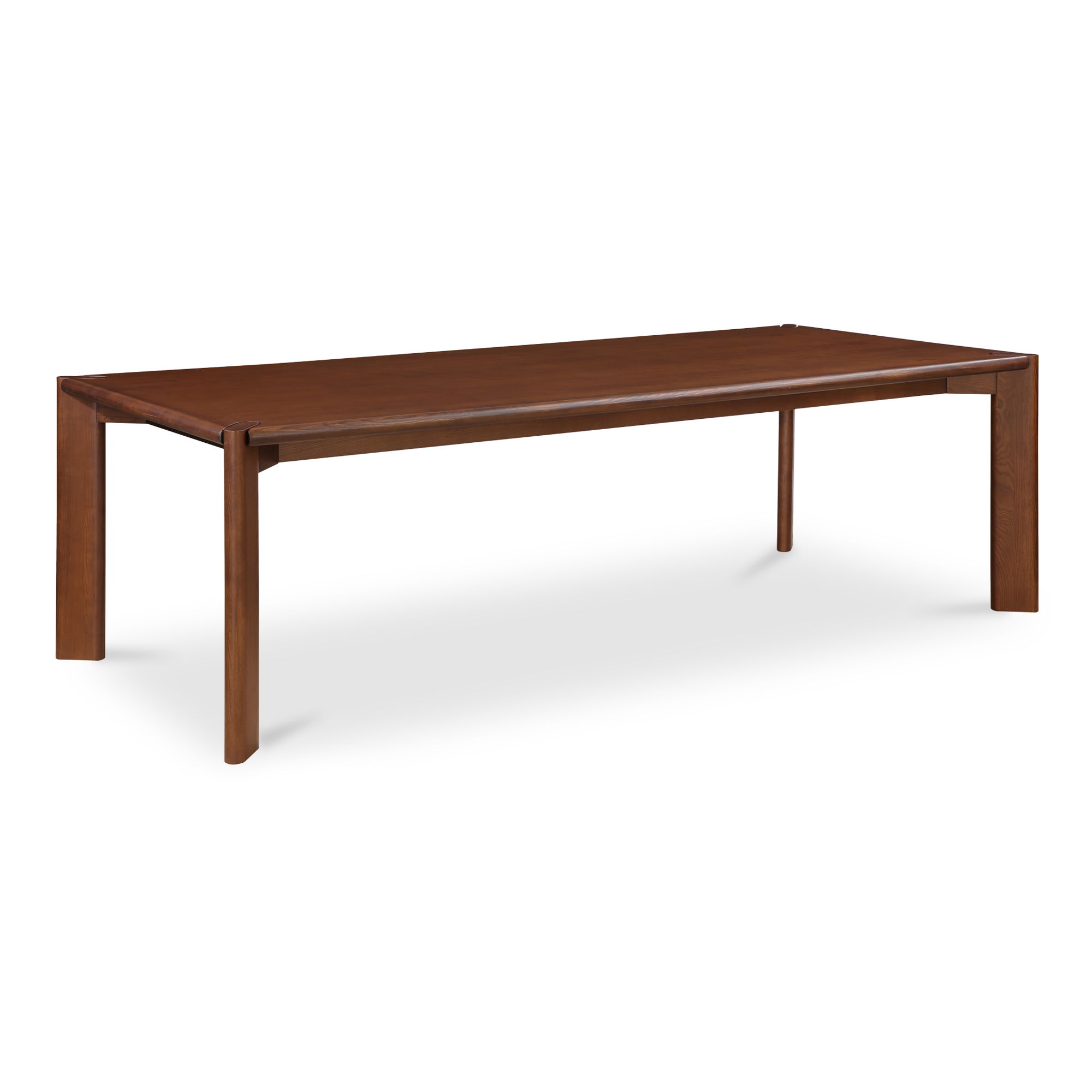 Daifuku Large Dining Table Walnut Stained Ash, by Moe's Home, 96" width x 29.5" height x 42" depth View 2