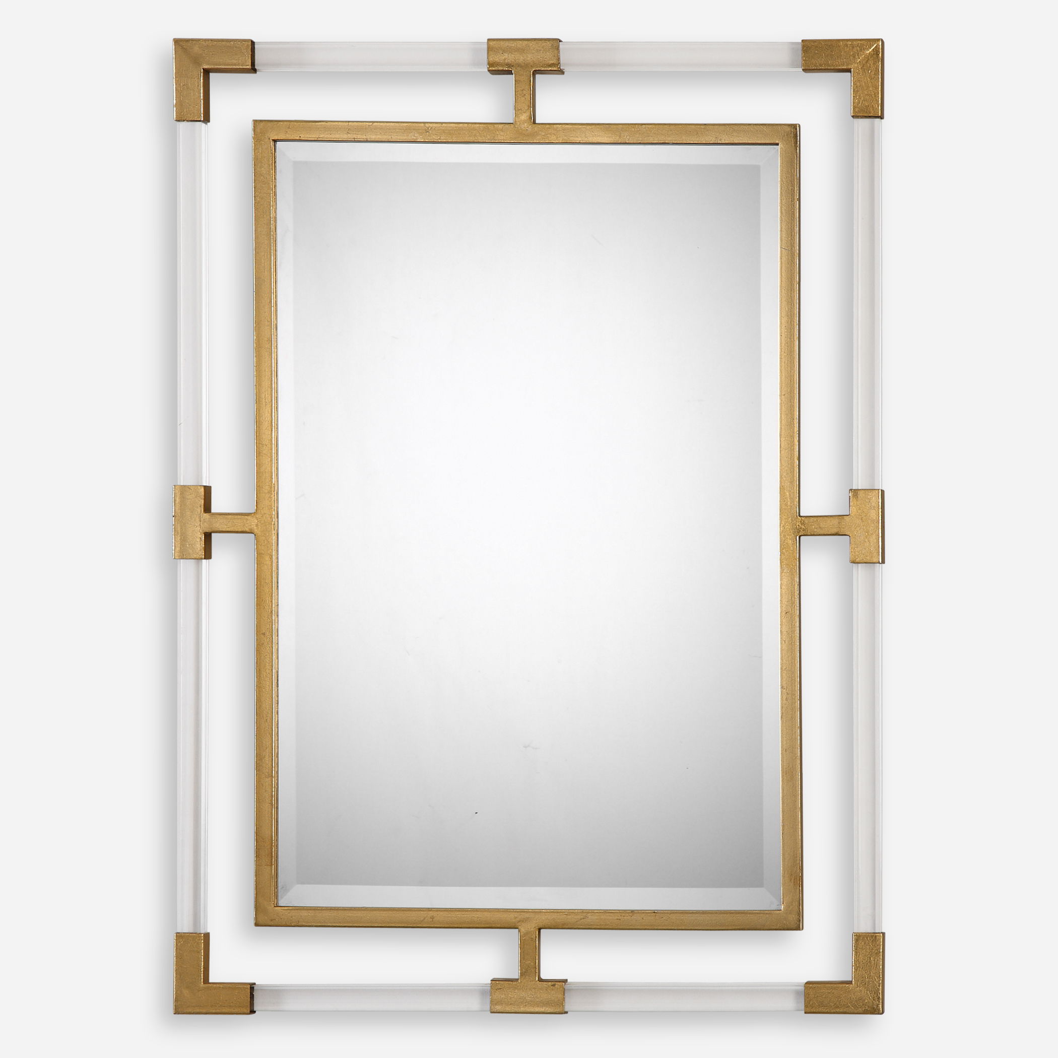 Balkan Modern Gold Wall Mirror large image 