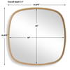 Novell Pinewood Mirror, by Uttermost, 41.87" width x 41.87" height x 1.5" depth thumbnail 3