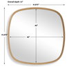 Novell Pinewood Mirror, by Uttermost, 41.87" width x 41.87" height x 1.5" depth thumbnail 3