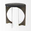 Reinhold II 21L x 21W x 21H Black Marble Top Iron Side Table thumbnail 4