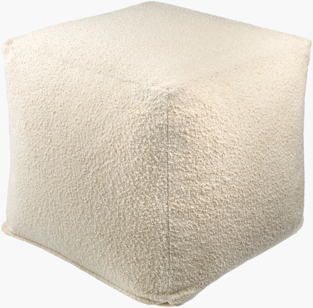 Oskar Pouf, Ottoman by Surya, 18" width x 18" height