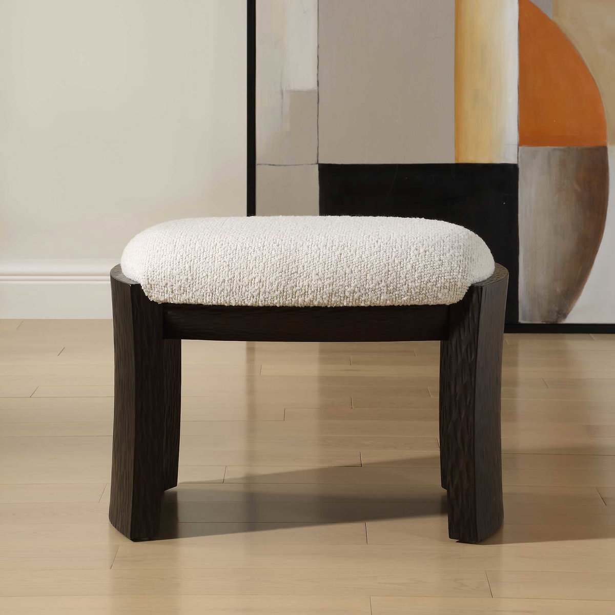 Port Walnut Small Bench, Benche by Uttermost, 24" width x 18" height x 18" depth View 2