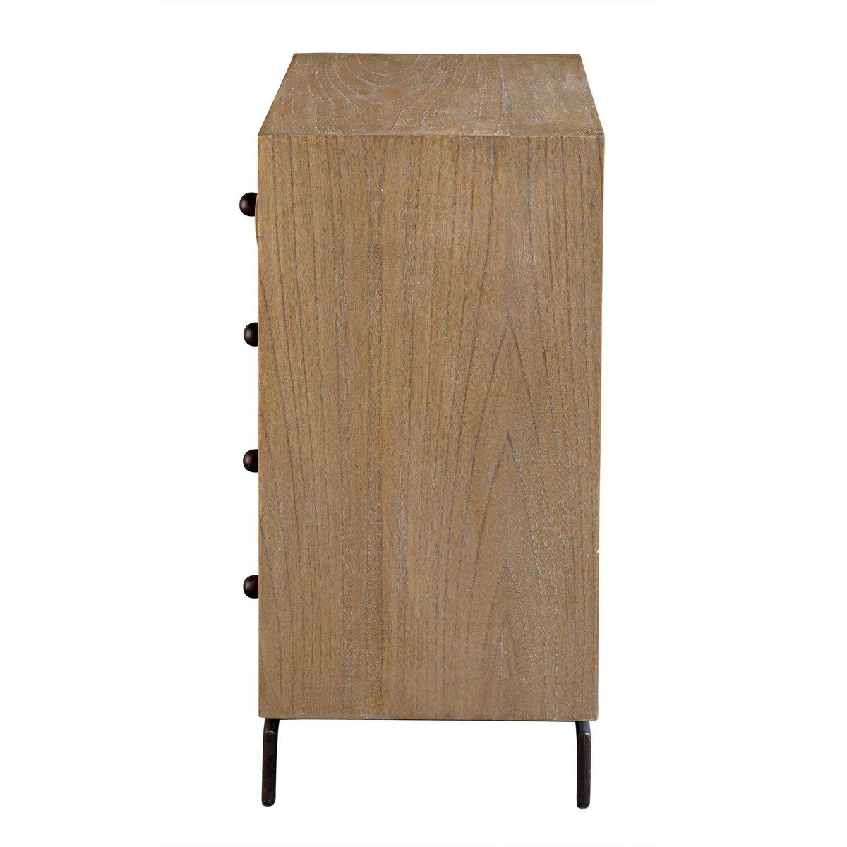 Millard Curved 4 Drawer Chest, Cabinets & Chest by Uttermost, 36" width x 34.25" height x 17" depth View 5