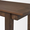Takota Dark Brown Rectangular Oak Wood with Birch Wood Legs Extendable Dining Table thumbnail 9