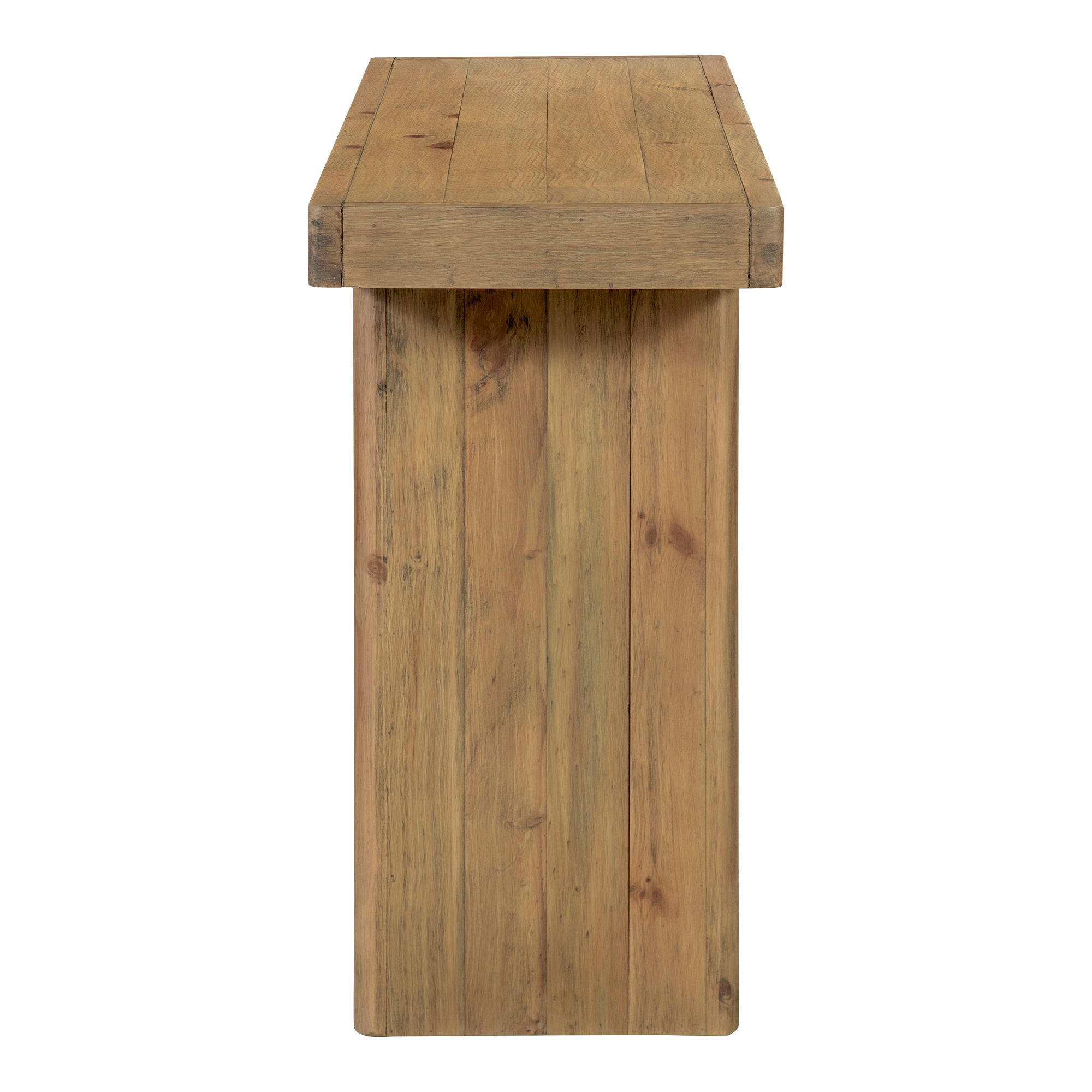 Monterey Console Table Rustic Blonde, by Moe's Home, 60" width x 30" height x 15.75" depth View 4