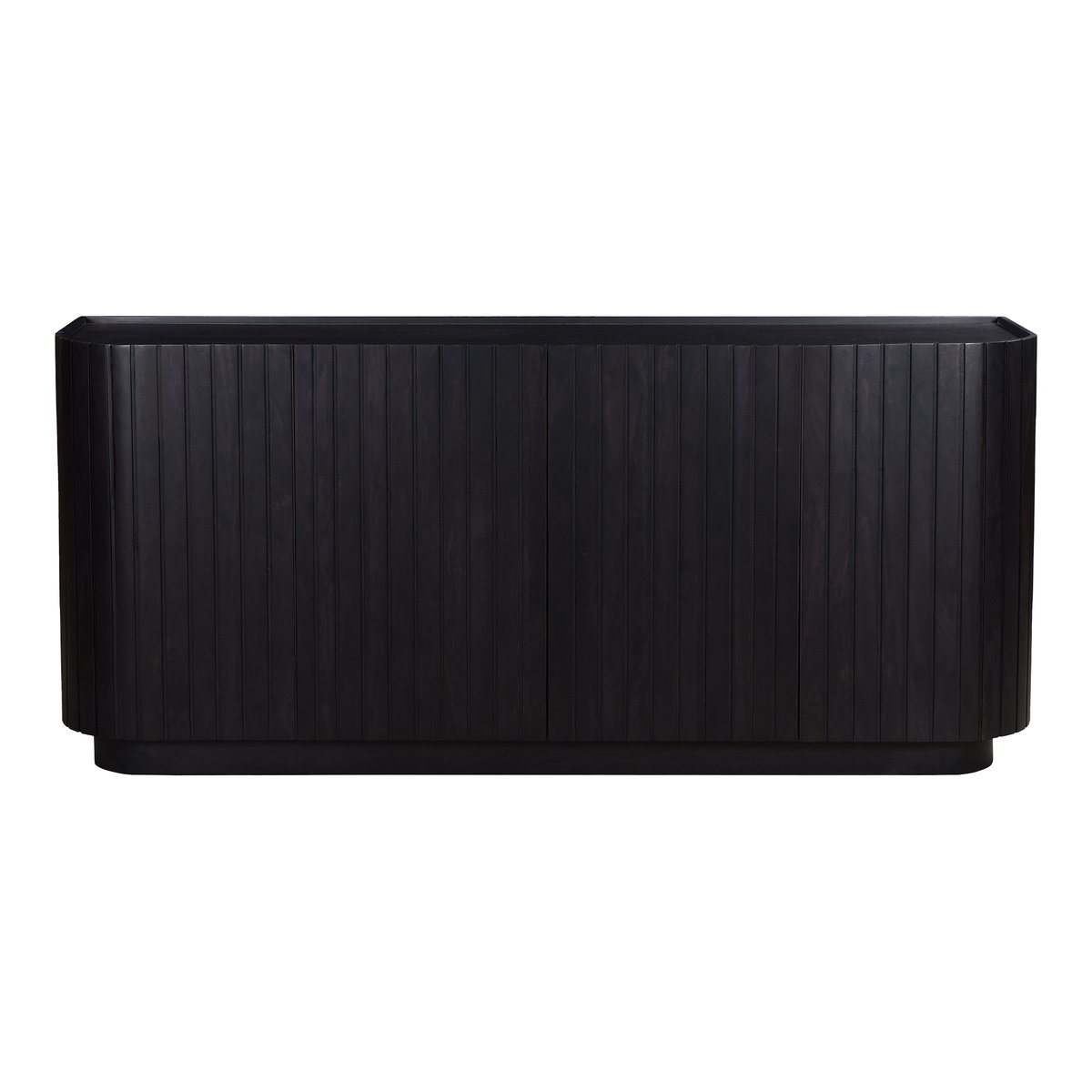 Povera 4 Door Sideboard Black, Cabinets & Sideboard by Moe's Home, 72" width x 32" height x 18" depth View 1