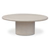 Frida Outdoor Coffee Table Cream, Outdoor Table by Moe's Home, 3'4" width x 1'3.5" height x 3'4" depth thumbnail 1