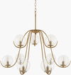 Canela Chandelier, by Surya, 32" length x 32" width x 27" height thumbnail