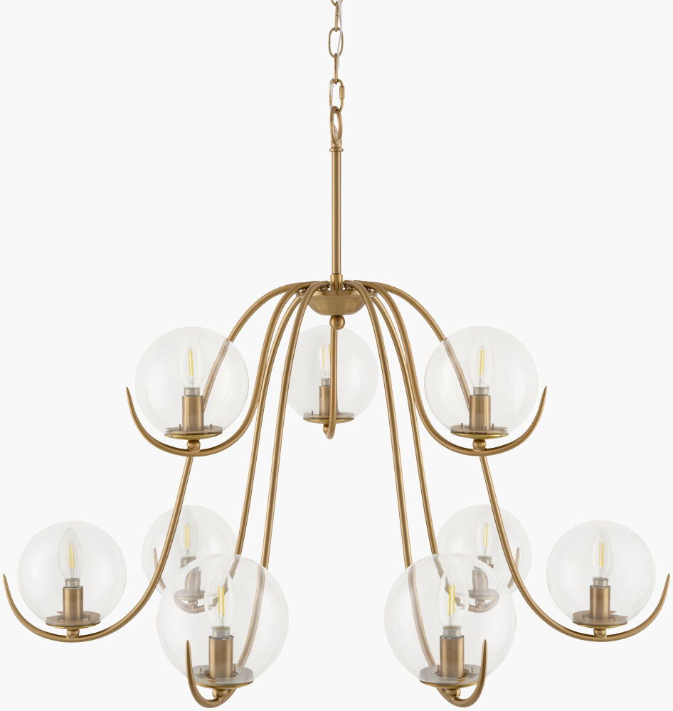 Canela Chandelier, by Surya, 32" length x 32" width x 27" height