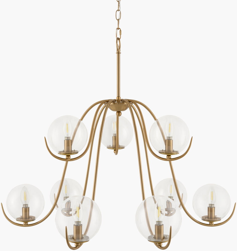 Canela Chandelier, by Surya, 32" length x 32" width x 27" height