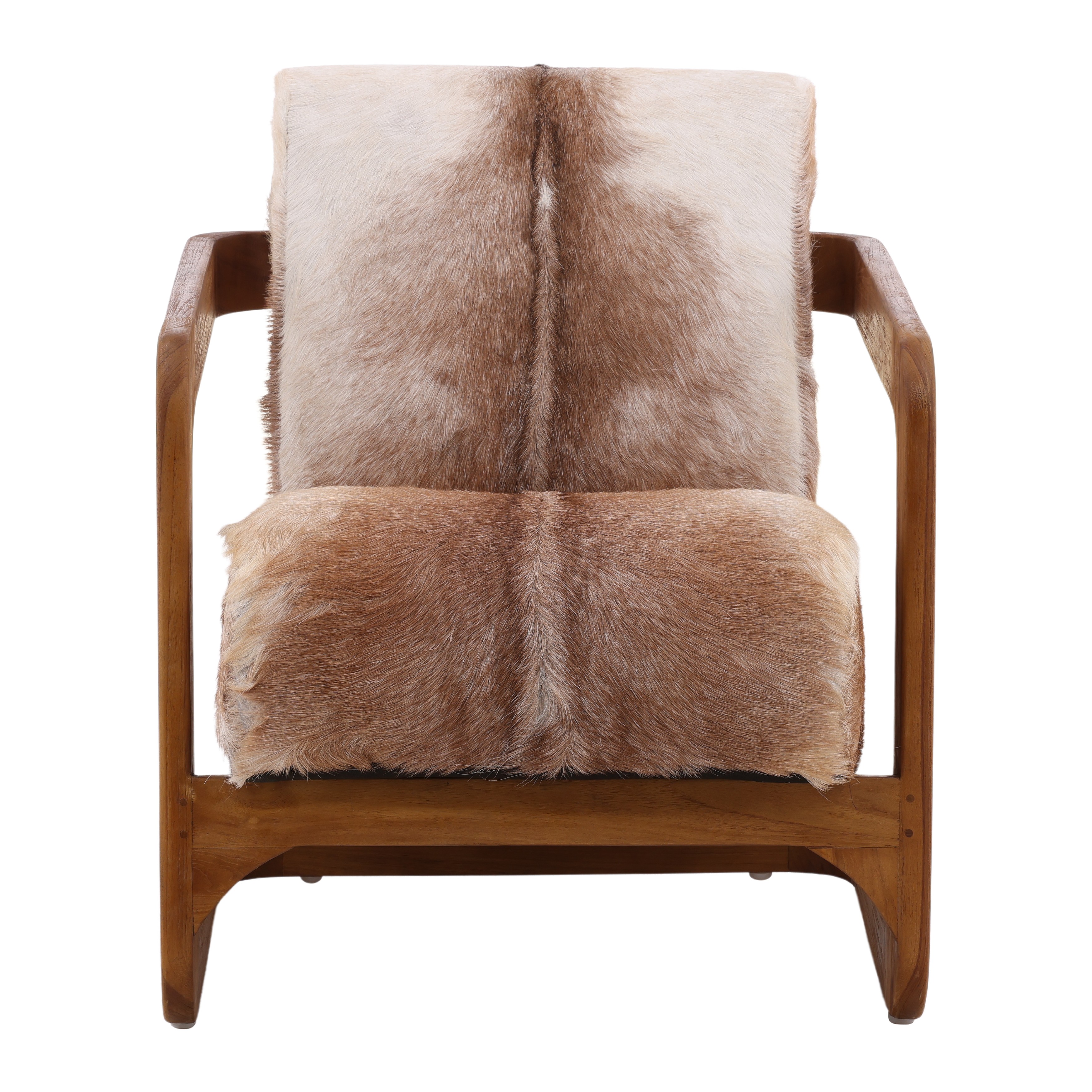 Bautista Occasional Chair Brown, Accent Chair by Dovetail, 25.5" width x 30" height x 33.5" depth View 2