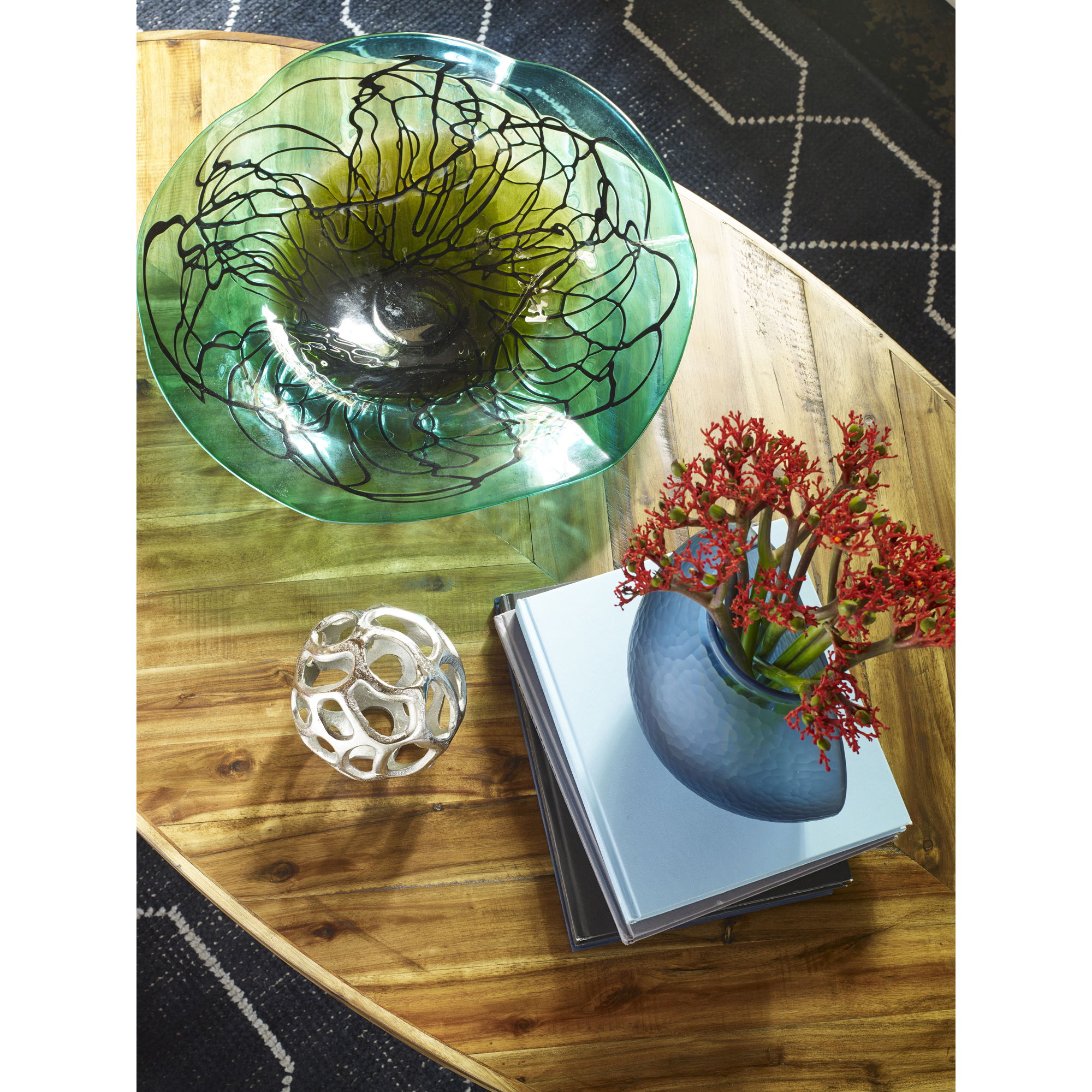 Parq Oval Coffee Table Amber large image 