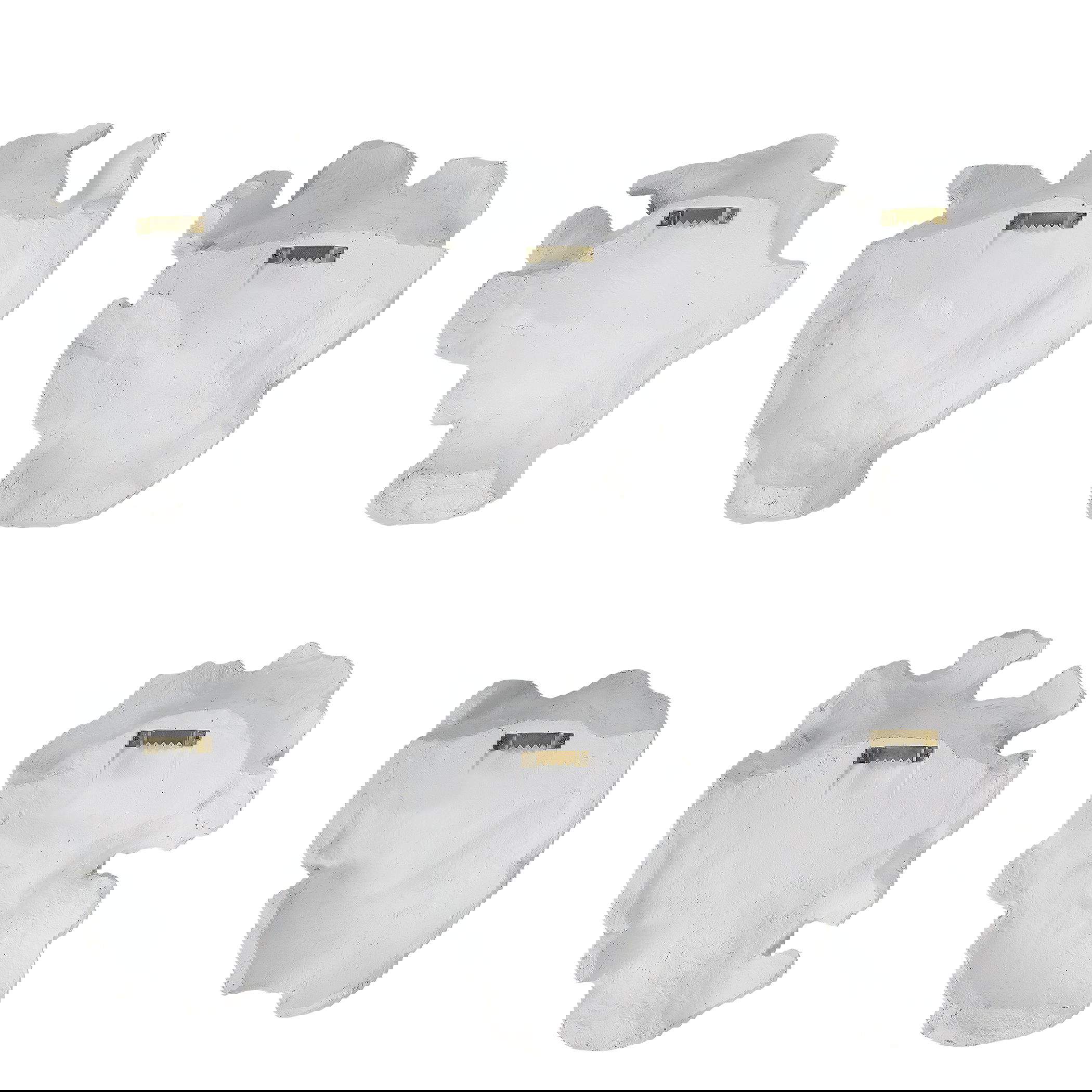 Self-Portrait White Mask Wall Decor Set/6, Sculptural Wall Art by Uttermost, 9.62" width x 14" height x 5.12" depth View 8