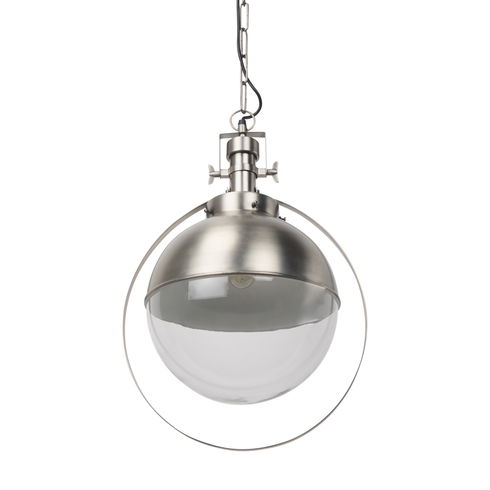 Leighton  Antique Nickel Pendant Light