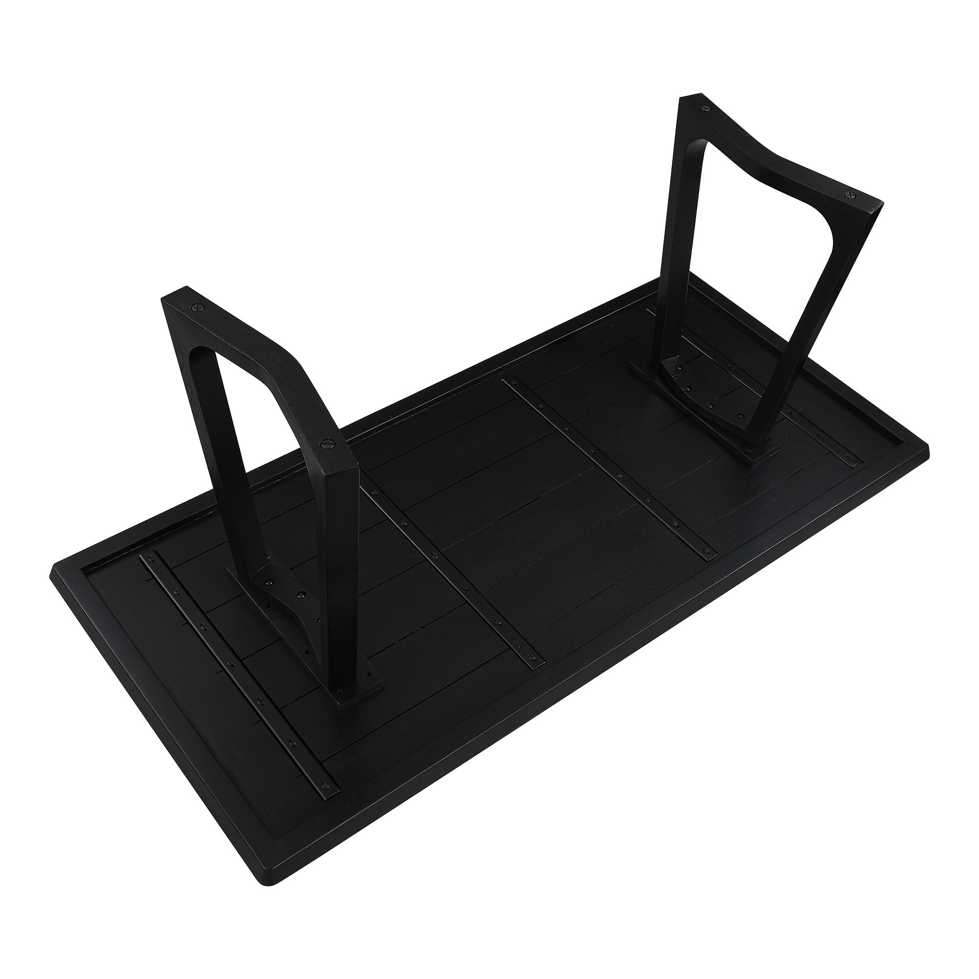 Silas Dining Table Black Ash, by Moe's Home, 76" width x 29.5" height x 36" depth View 4