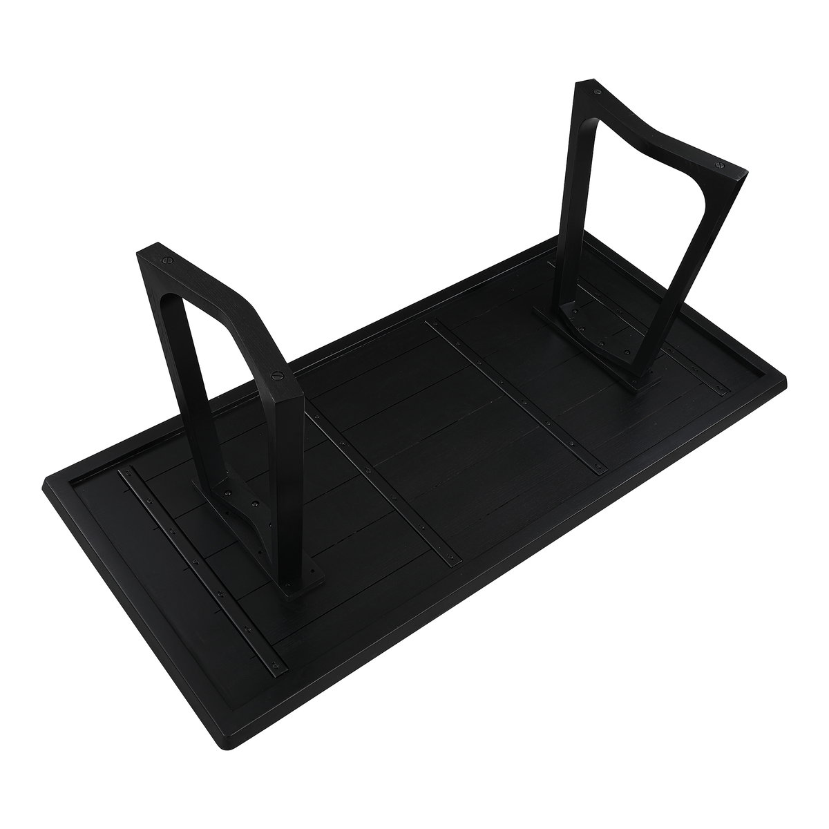 Silas Dining Table Black Ash, by Moe's Home, 76" width x 29.5" height x 36" depth View 4