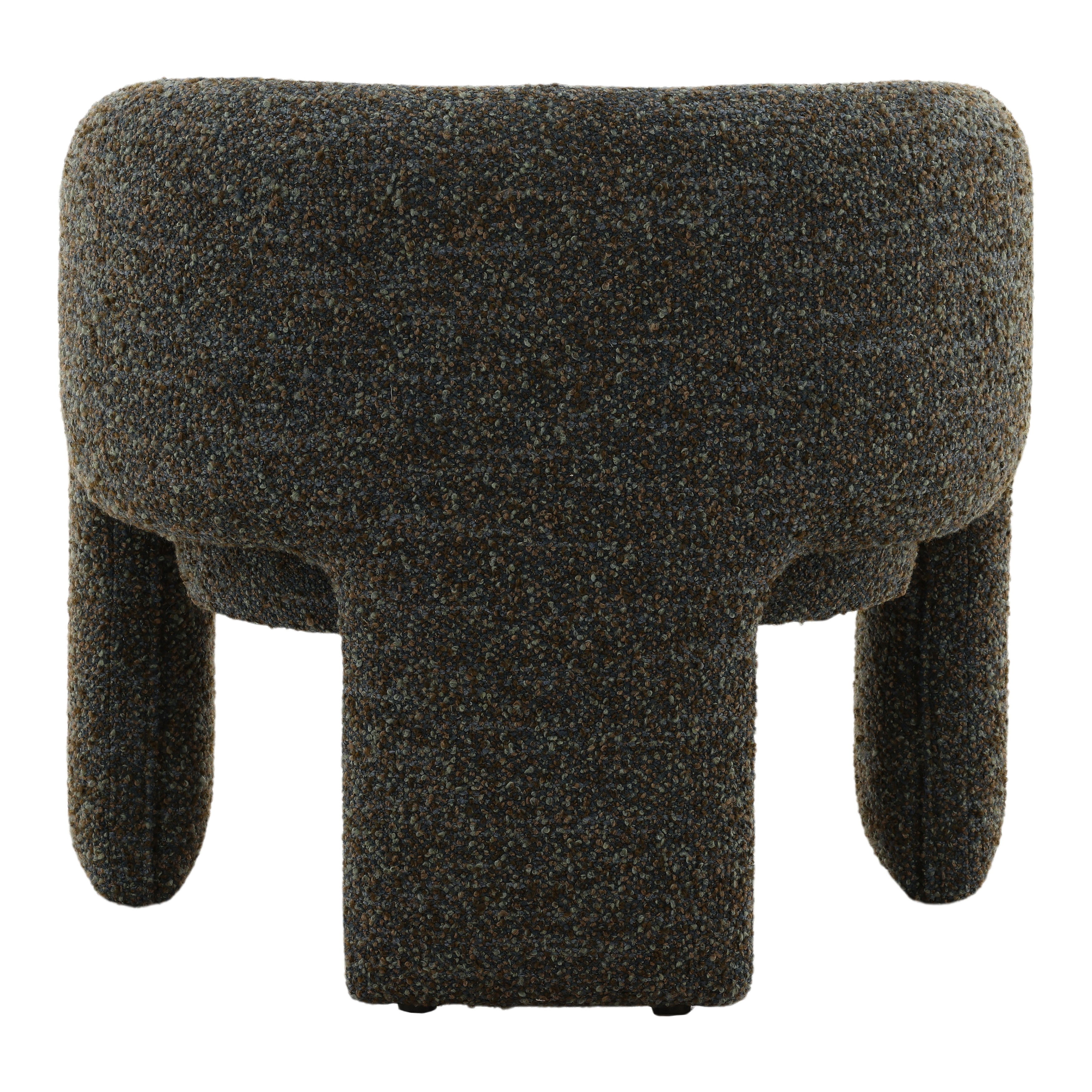 Nailah Occasional Chair Blue, Accent Chair by Dovetail, 30.75" width x 28.74" height x 28.35" depth View 4