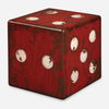 Dice Red Accent Table, Furniture by Uttermost, 18.75" width x 18.75" height x 18.75" depth thumbnail 1