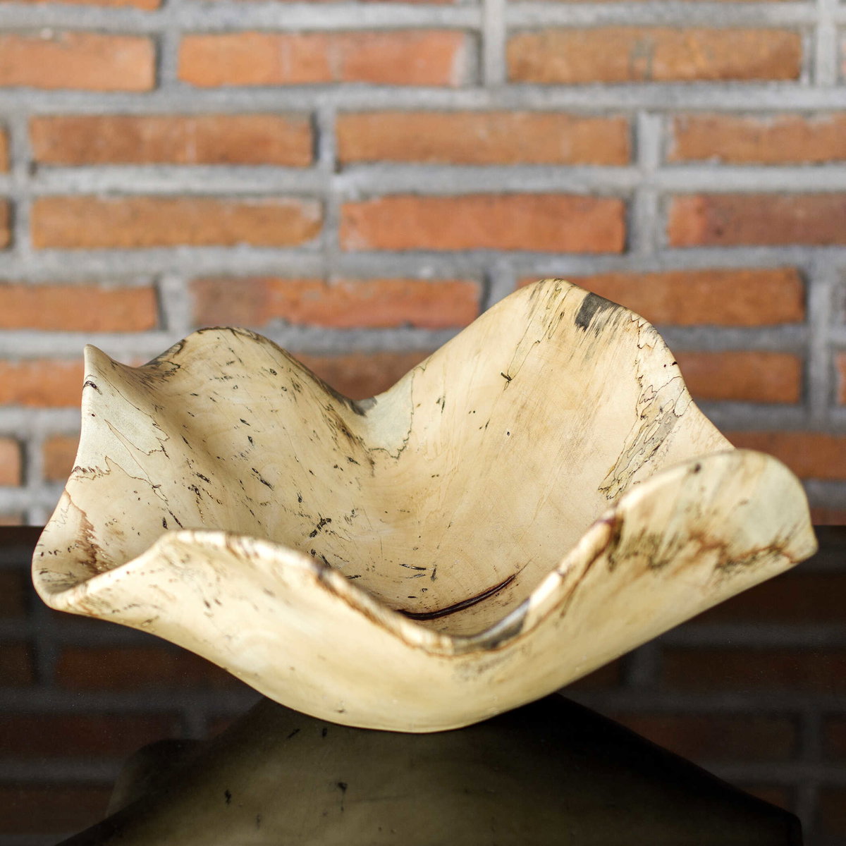 Tamarine Wood Bowl, Decorative Tray by Uttermost, 15.75" width x 7.5" height x 15.75" depth View 3