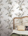 Wild Flowers Neutral Peel & Stick Wallpaper thumbnail 1