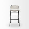 Kavalan 33.5' Total Height Beige Upholstered Seat Gray Metal Frame Counter Stool thumbnail 2