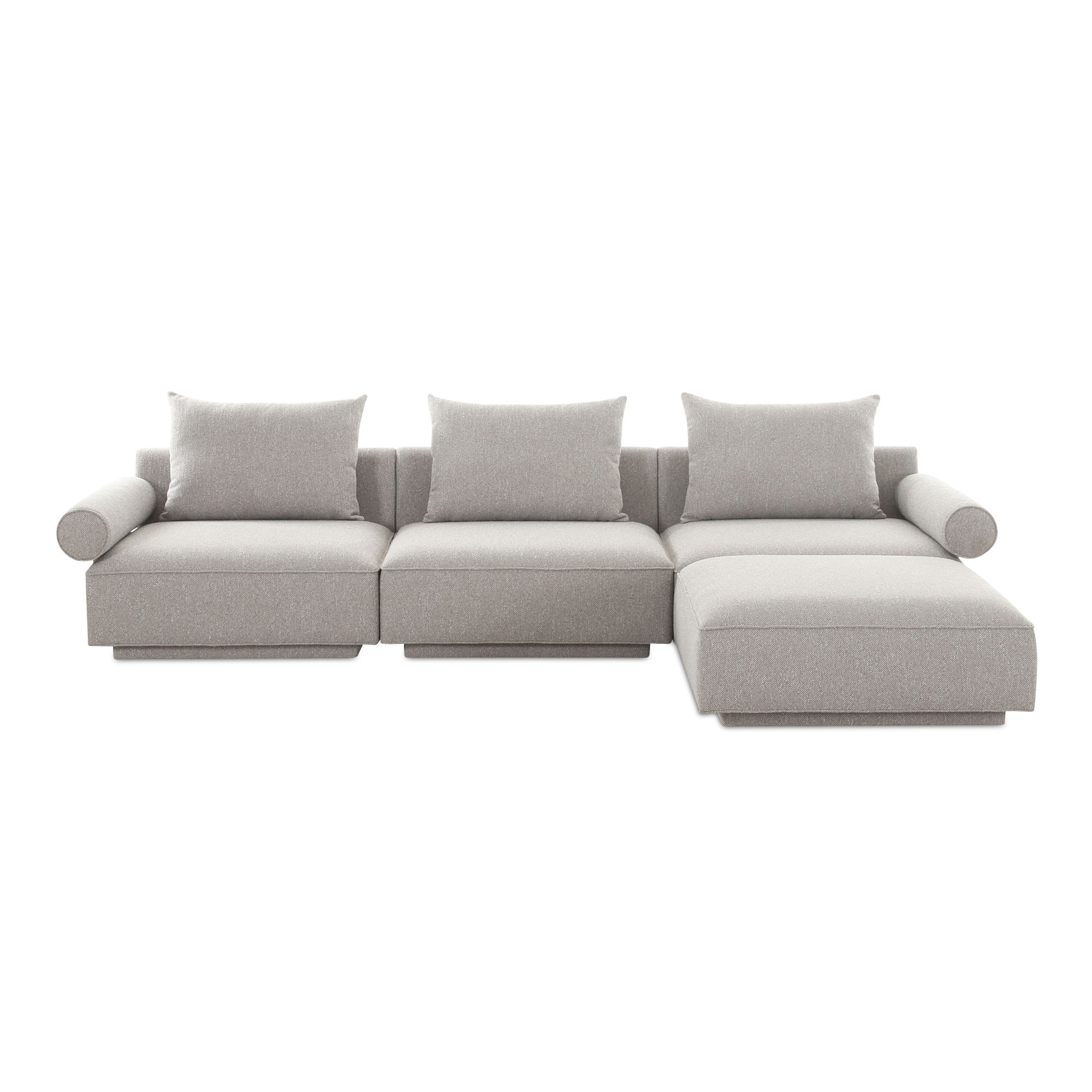 Rosello Lounge Modular Sectional Light Grey large image 