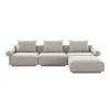 Rosello Lounge Modular Sectional Light Grey thumbnail 0