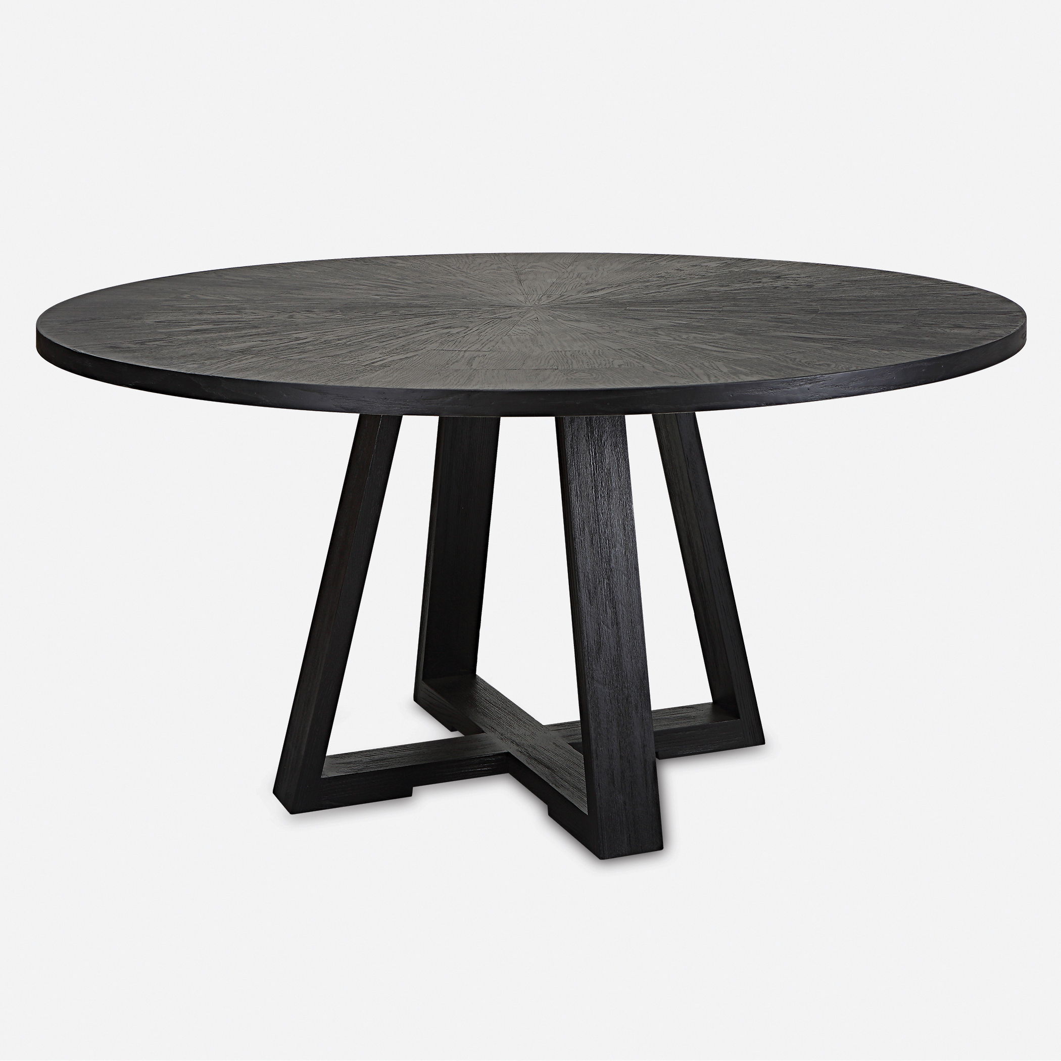 Gidran Round Black Dining Table large image 