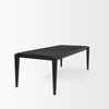 Teva 92'L x 39'W Rectangular Dining Table | Modern | Black Wood | Seats 8, by Mercana, 92" length x 39" width x 30" height thumbnail 7