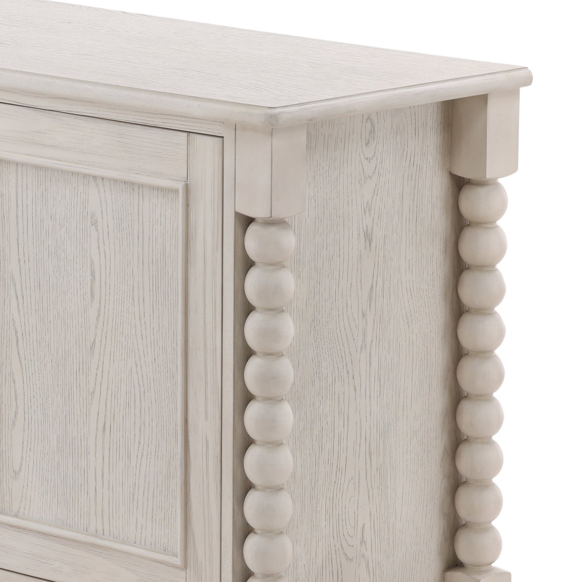 Marcellina Sideboard Whitewash, Sideboards & Buffet by Dovetail, 84" width x 33" height x 18" depth View 6