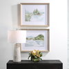 Serene Lake Framed Prints Set/2, by Uttermost, 2'2.25" width x 1'8.25" height x 2" depth thumbnail 2