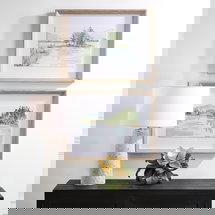 Online Designer Bathroom Serene Lake Framed Prints Set/2