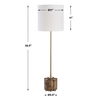 Britwell Brown Buffet Lamp, by Uttermost, 11" width x 36.5" height x 11" depth thumbnail 3
