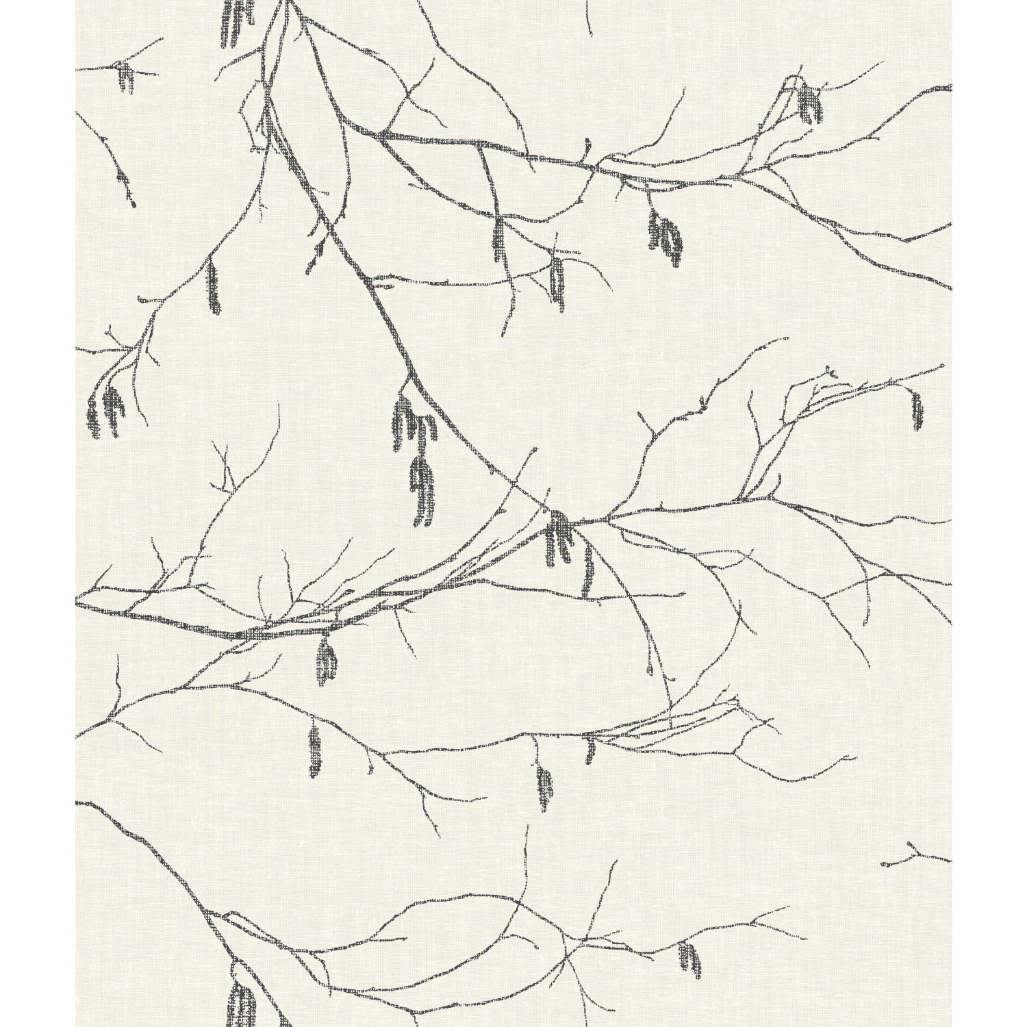 Winter Branches White Wallpaper, by York Wall, 33' length x 1'8.5" width x 0.02" depth View 1