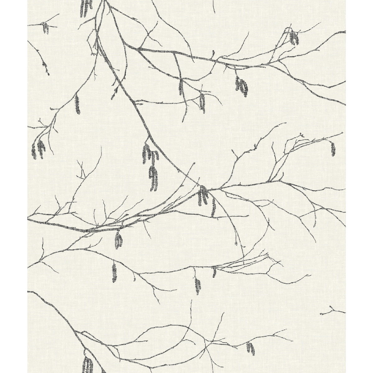 Winter Branches White Wallpaper, by York Wall, 33' length x 1'8.5" width x 0.02" depth