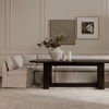 Fable Slipcover Dining Banquette L-shape Beige  100.5in thumbnail 9